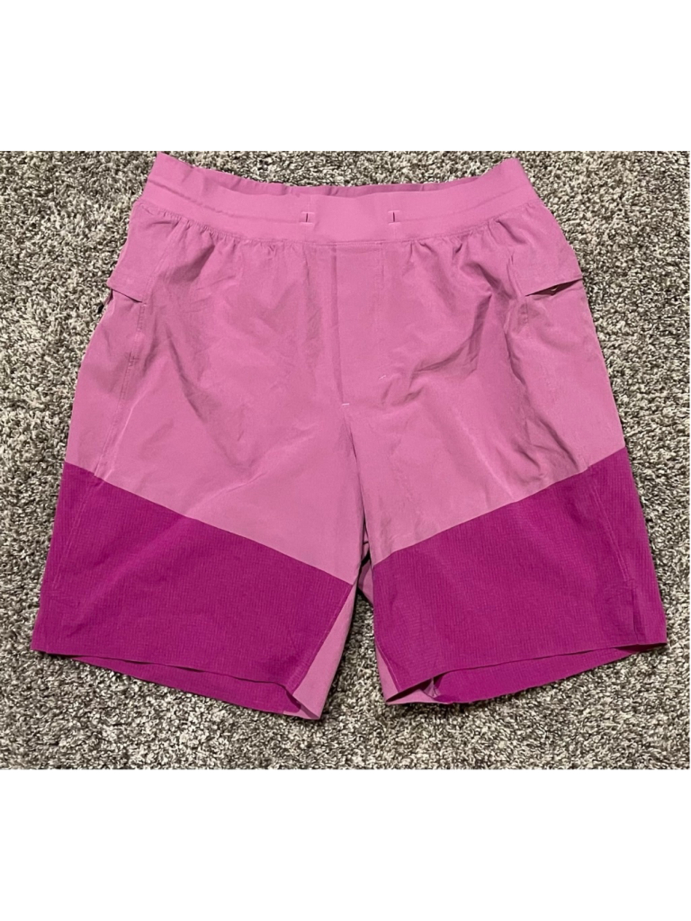 Lululemon Men’s Train to Beach Lined Shorts, Size Medium, 8” Inseam, EUC